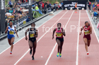 English Schools girls 150 metres, 2018 Great North CityGames. Photo: David T. Hewitson/Sports for All Pics